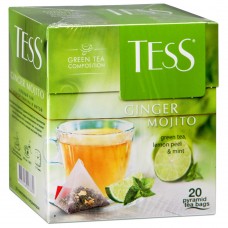 Чай Tess Джинджер мохито зел. (1.8гр.*20п)пирамида 0788-12