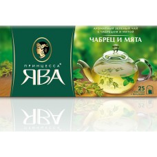Чай Ява зеленый чабрец и мята (1,5гх25п) чай пак.зел.с доб. 1439-18
