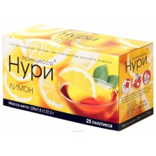 Чай Нури ар.пак.лимон 25*1,5гр (18) код 0253-18
