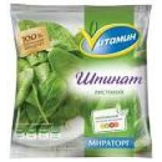 Шпинат листовой порционный с/м 400г*20 (8кг) Vитамин