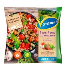 Бурый рис с овощами и зеленью 400г*15 (6кг) Vитамин
