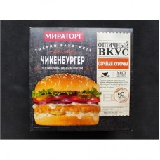 Чикенбургер с сливочно-грибным соусом 150г*6 (0,9кг) Мираторг