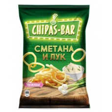 Снеки  со вкусом сметаны и лука "Chipas BAR", 21, 50 г