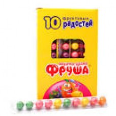 ФРУША 10 фруктовых радостей жвачка-драже,20 г, 24*8