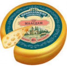 Сыр Маасдам45% 1/4 круга ~3кг*4шт (Николаевские сыроварни)