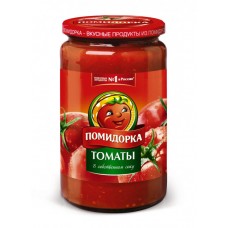 Томаты очищенные в томатном соке "Помидорка" 720мл /6/