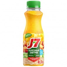 ПродуктПитьевой  J7 Яблоко-персик-манго с овсяными хлопьями 0,3л ПЭТ /6/