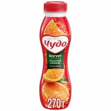 Йогурт пит 270гр Чудо испанский апельсин 2.4%/15/