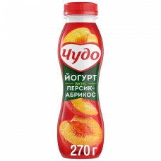 Йогурт пит 270гр Чудо персик-абрикос 2.4%/15/