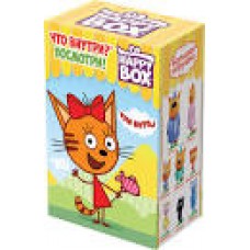 HAPPY BOX ТРИ КОТА фигурка+кармель в коробочке, 10*4