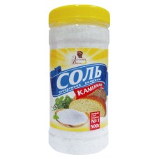 Соль поваренная пищевая каменная 500г ЭВ бан 9шт