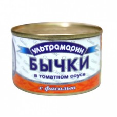 Рыбные консервы УМ Бычки раздел. обж. с фас. в томат.соусе 240гр/48шт.